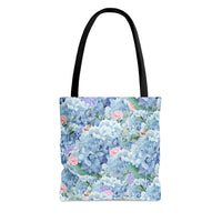 Blue Floral Hydrangea Tote Bag - BIG FRENCHIES