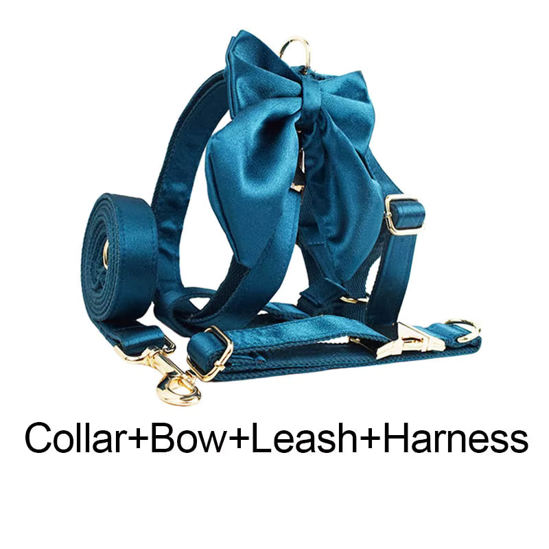 Personalized Blue Green Satin Classic Set