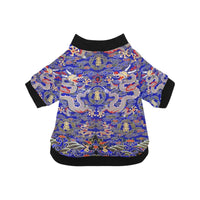 Blue Imperial Dragon Round Neck Shirt