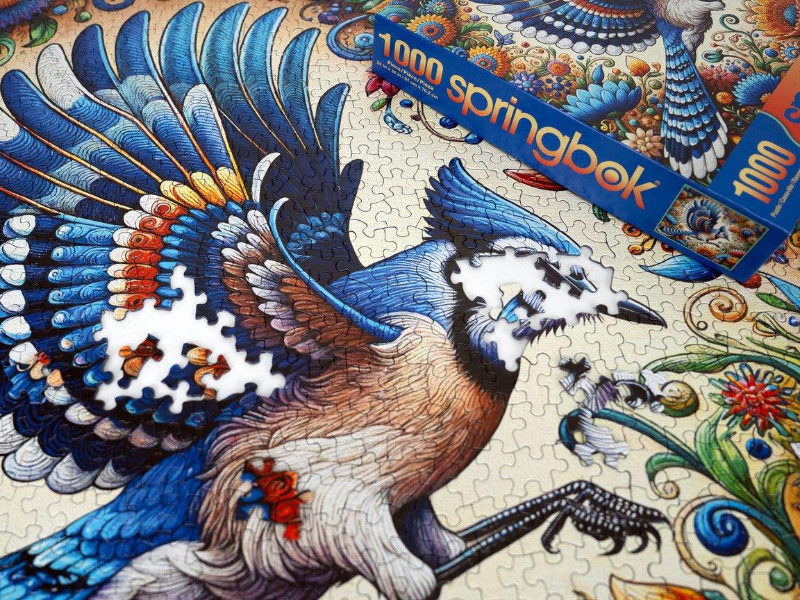 Blue Jay in Summer 1000 Piece Jigsaw Puzzle | Springbok Puzzles - BIG FRENCHIES