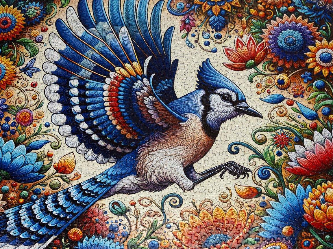 Blue Jay in Summer 1000 Piece Jigsaw Puzzle | Springbok Puzzles - BIG FRENCHIES