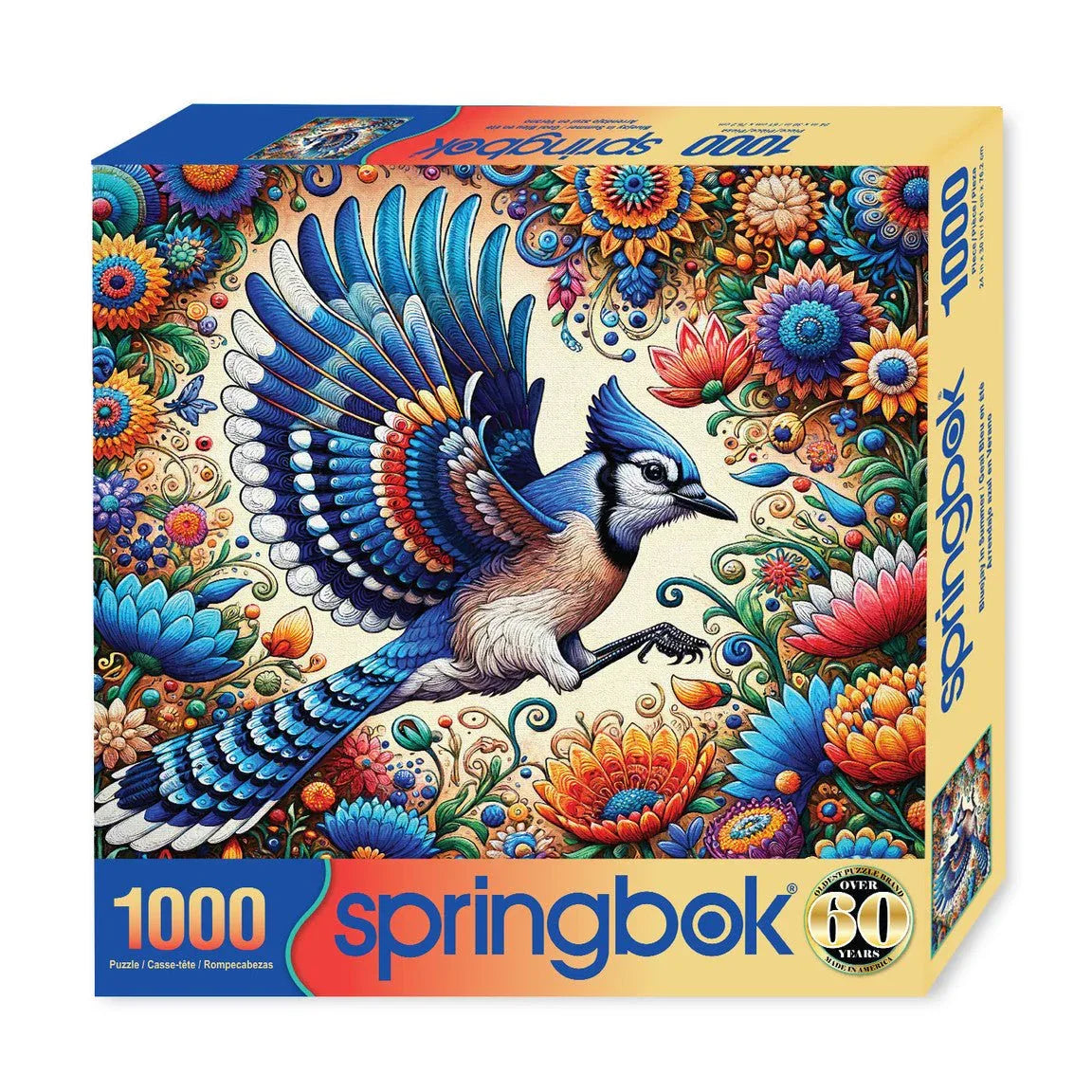 Blue Jay in Summer 1000 Piece Jigsaw Puzzle | Springbok Puzzles - BIG FRENCHIES