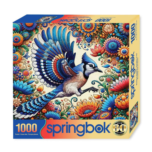 Blue Jay in Summer 1000 Piece Jigsaw Puzzle | Springbok Puzzles - BIG FRENCHIES