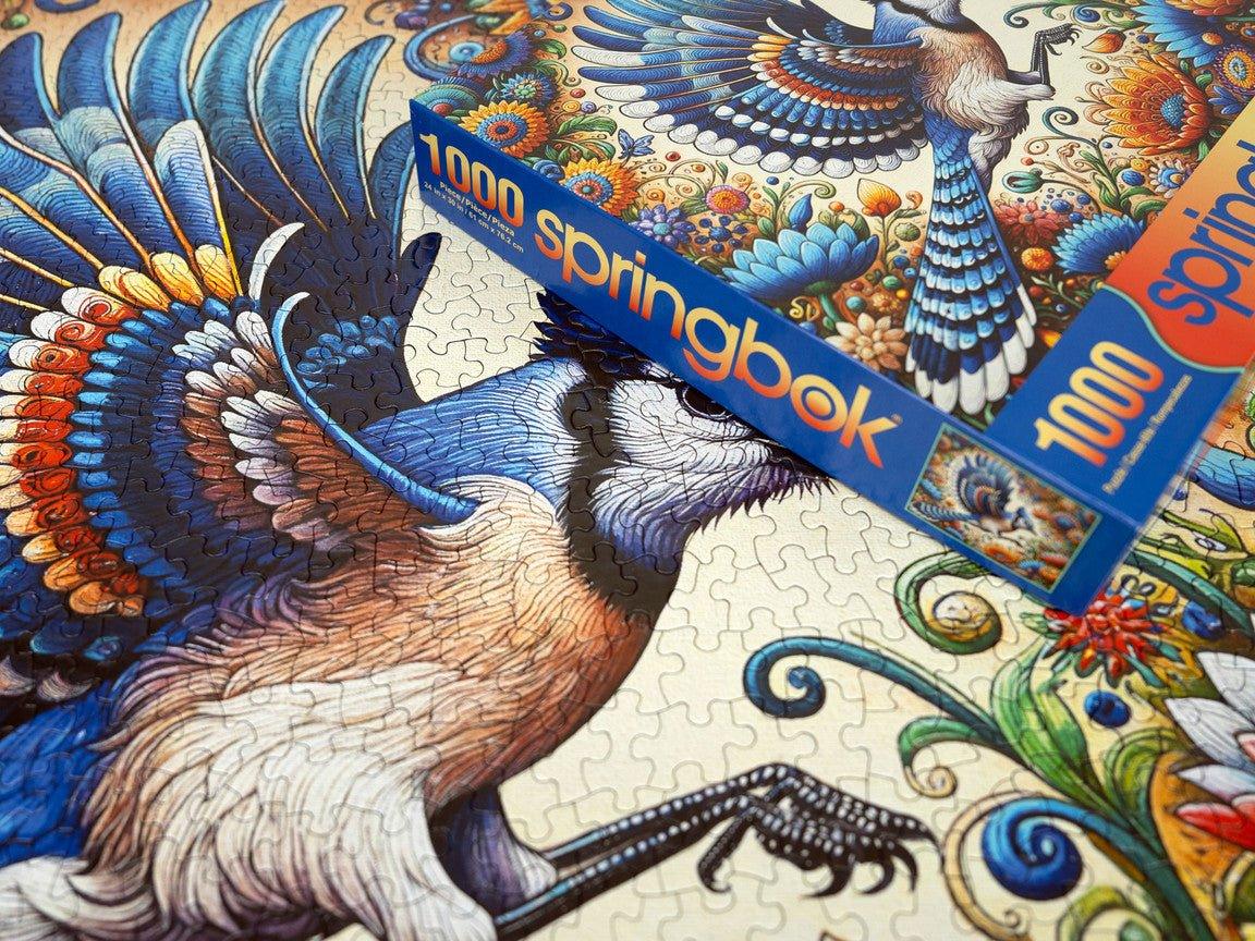 Blue Jay in Summer 1000 Piece Jigsaw Puzzle | Springbok Puzzles - BIG FRENCHIES