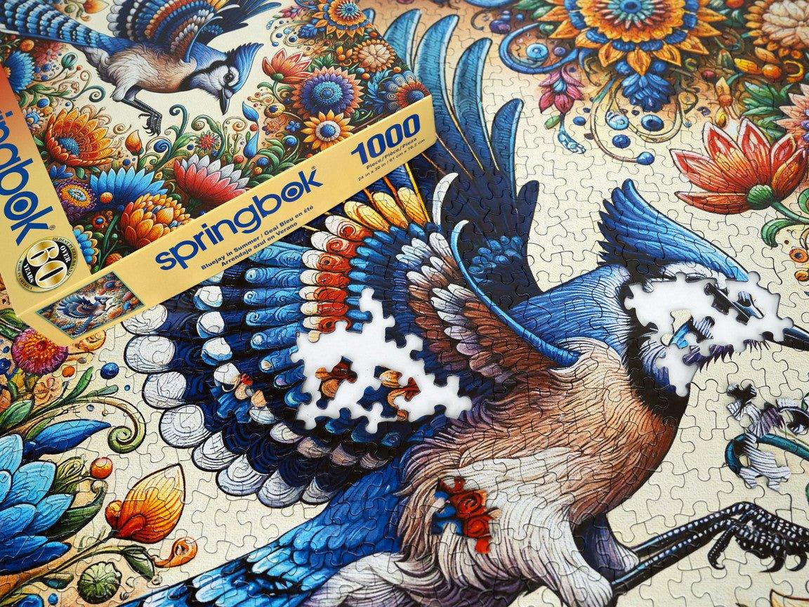 Blue Jay in Summer 1000 Piece Jigsaw Puzzle | Springbok Puzzles - BIG FRENCHIES