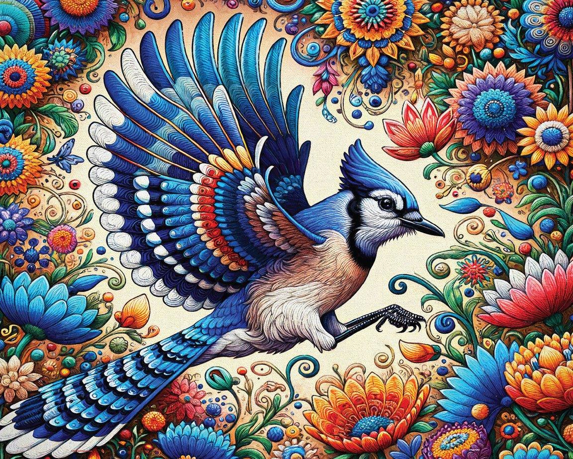 Blue Jay in Summer 1000 Piece Jigsaw Puzzle | Springbok Puzzles - BIG FRENCHIES