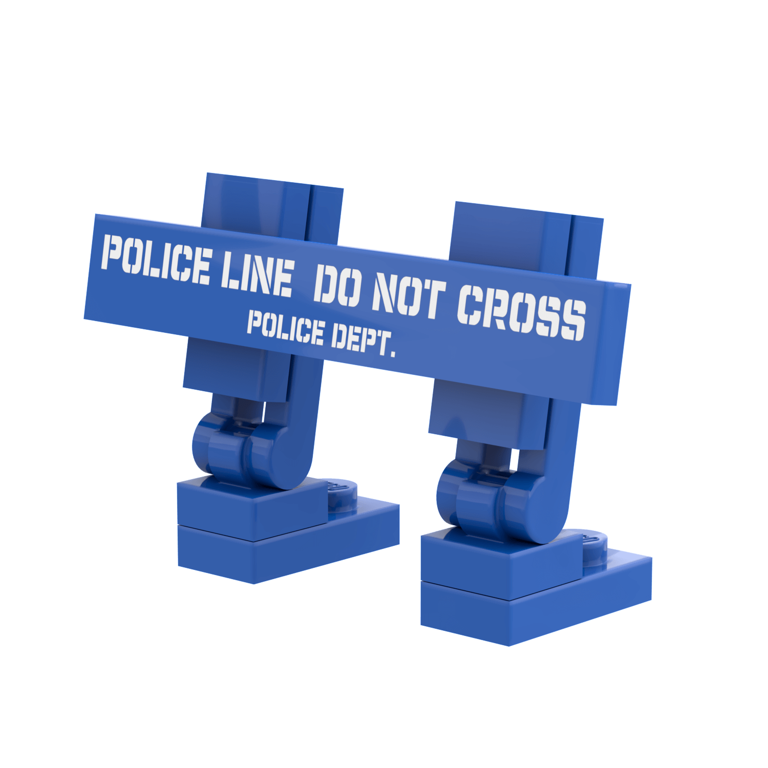 Police Barricade - Crime - Riots - Custom Printed - Made Using LEGO® Parts