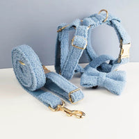 Personalized Blue Teddy Velvet Classic Set