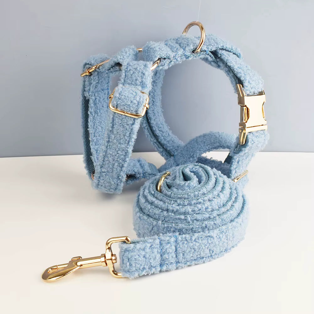 Personalized Blue Teddy Velvet Classic Set