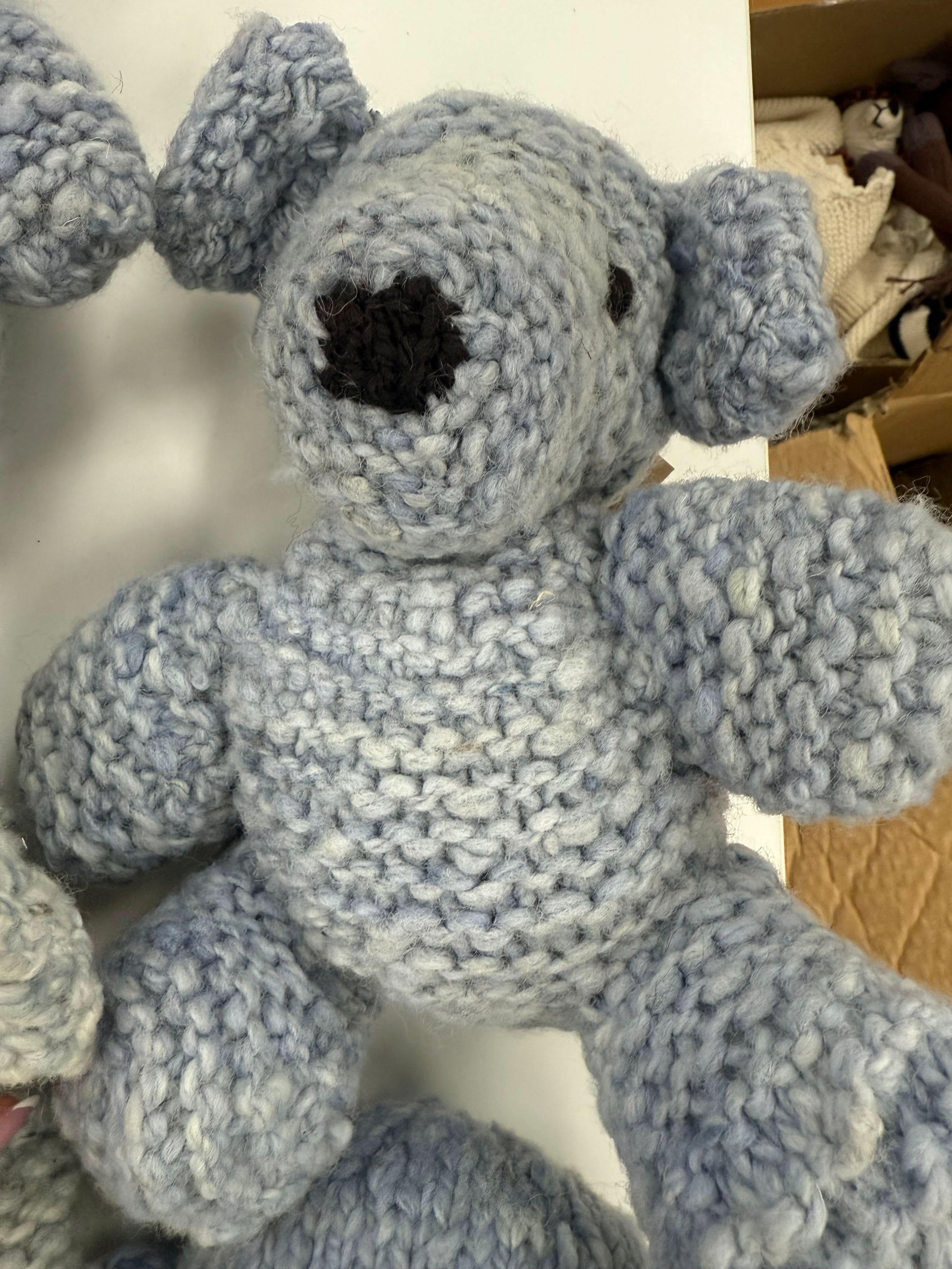 Wool Knit Buddy | Zee the Blue Bear - BIG FRENCHIES
