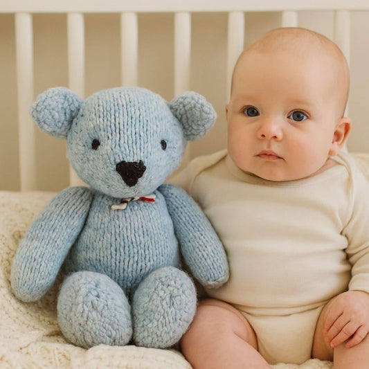 Wool Knit Buddy | Zee the Blue Bear - BIG FRENCHIES