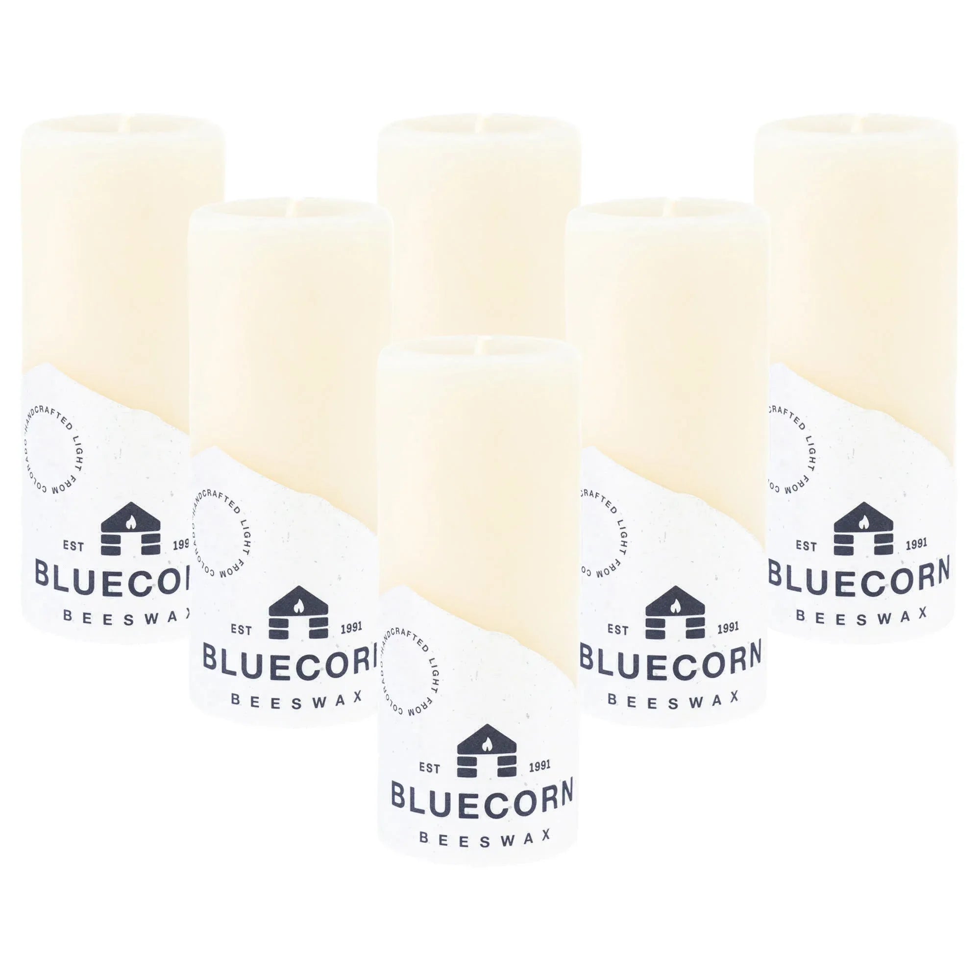 Ivory Pure Beeswax Pillar Candles - BIG FRENCHIES