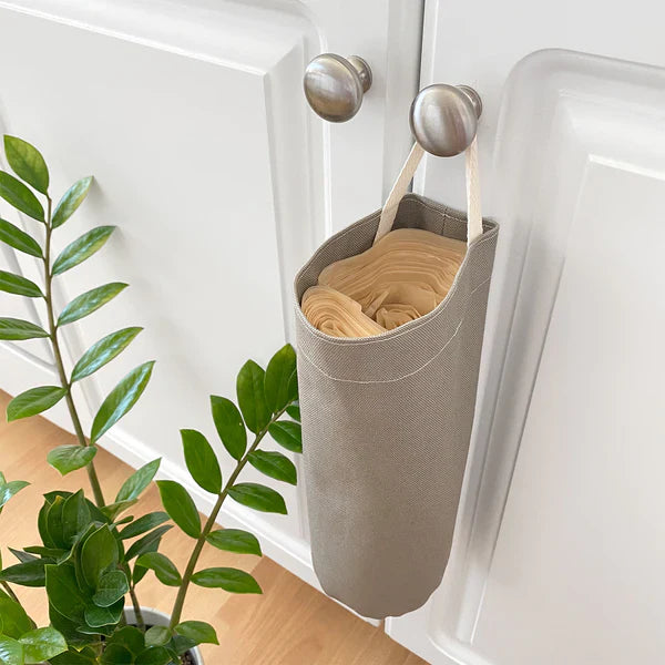 Boba & Vespa Cat Litter Bag Holder in Natural Cotton Canvas
