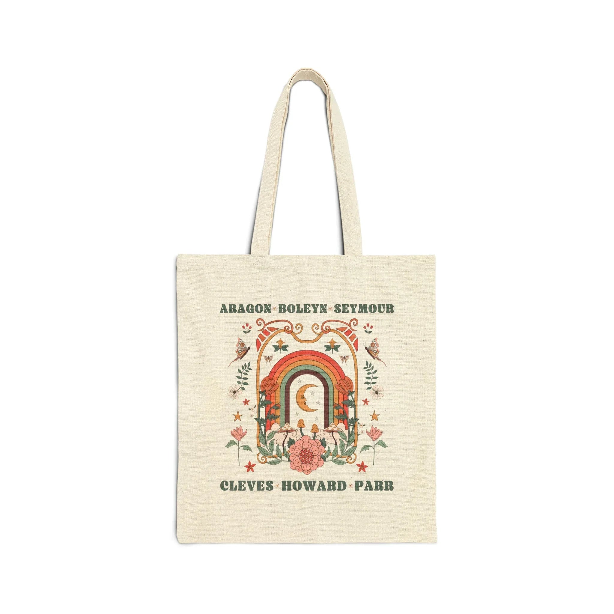 Boho Celestial History Tote Bag for History Lover: Henry the VIII's Wives - BIG FRENCHIES