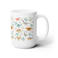 Boho Floral Dinosaur Mug with Stars - BIG FRENCHIES