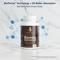 Bonex VIT D3, K2 MK-7 & Calcium | 60 Capsules