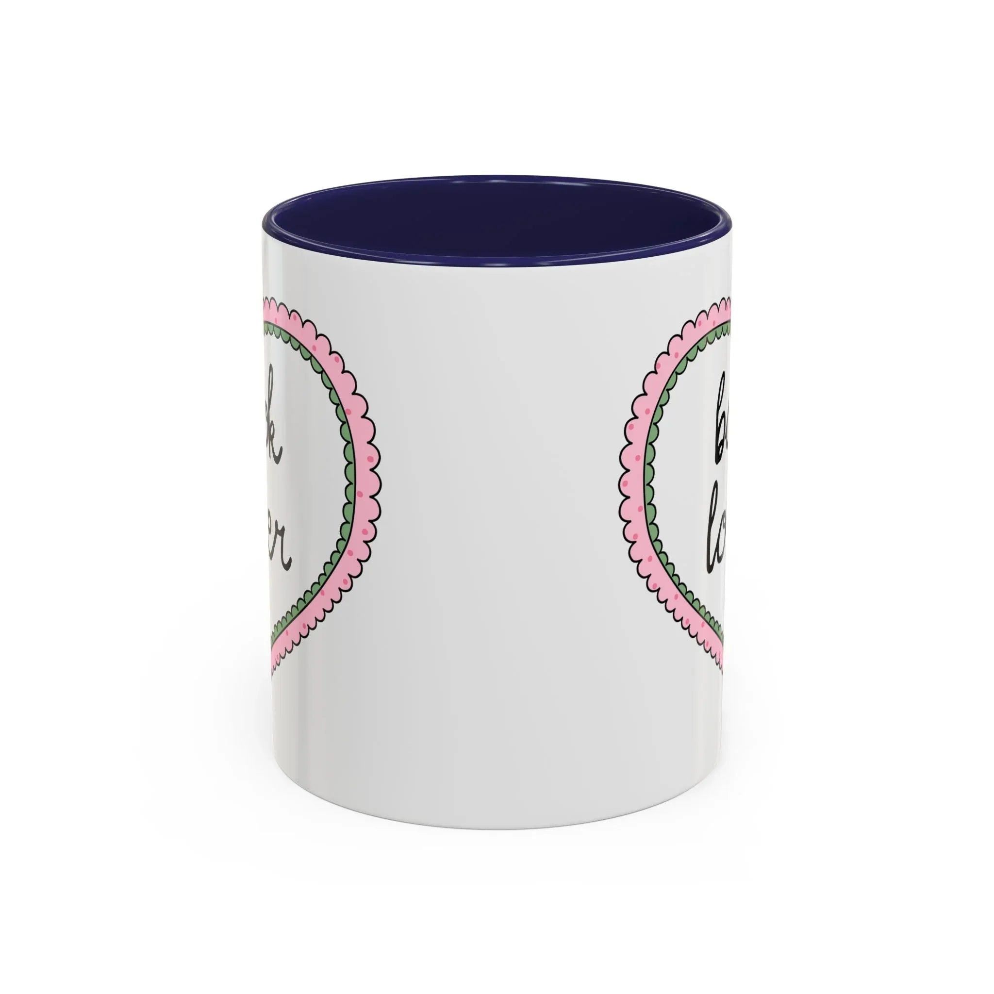 Book Lover Coffee Mug with Heart - BIG FRENCHIES