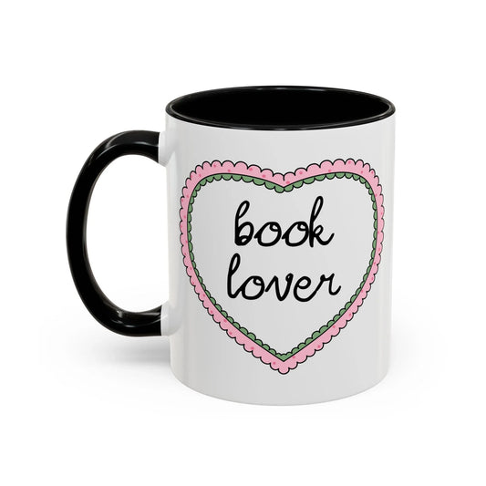 Book Lover Coffee Mug with Heart - BIG FRENCHIES
