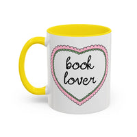 Book Lover Coffee Mug with Heart - BIG FRENCHIES