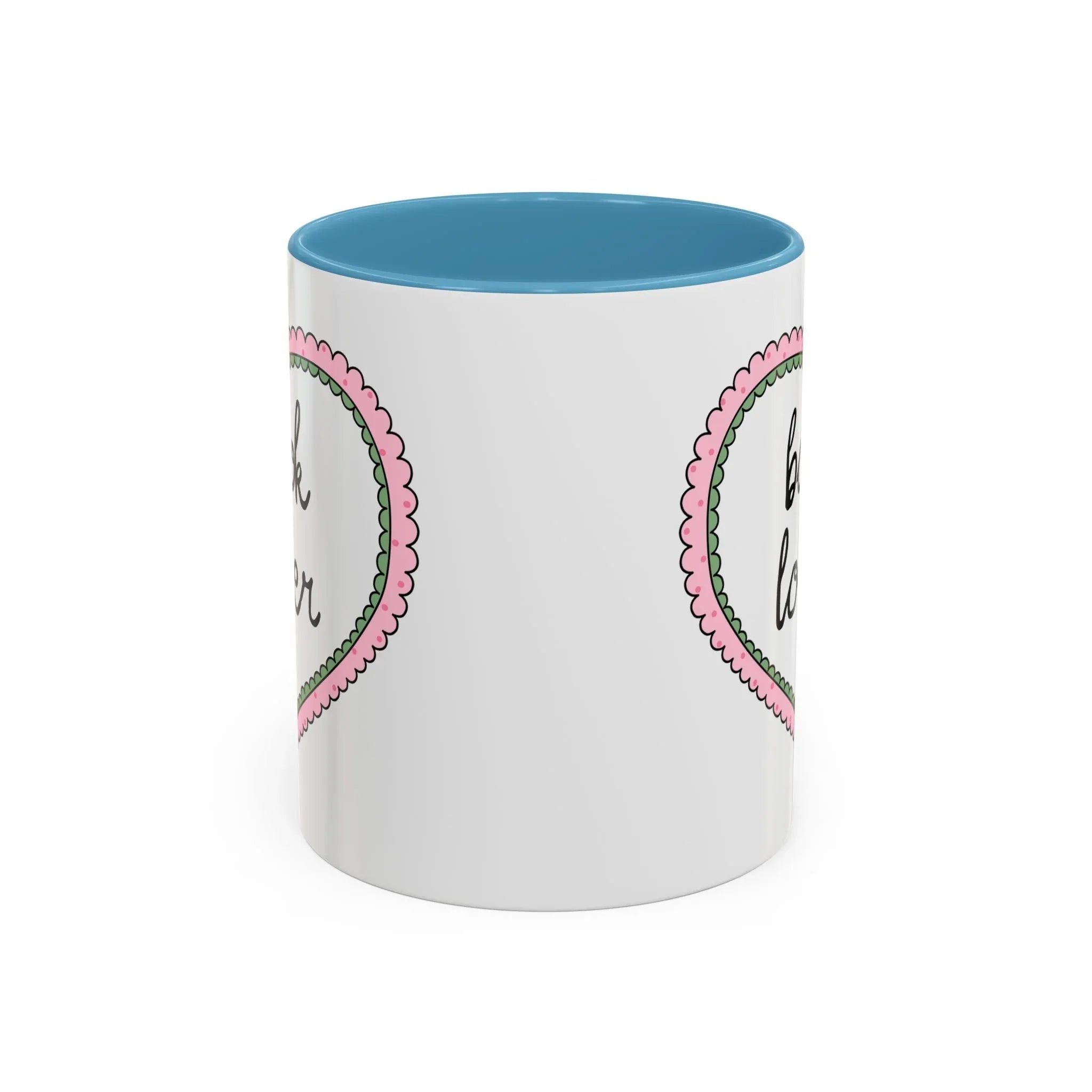 Book Lover Coffee Mug with Heart - BIG FRENCHIES