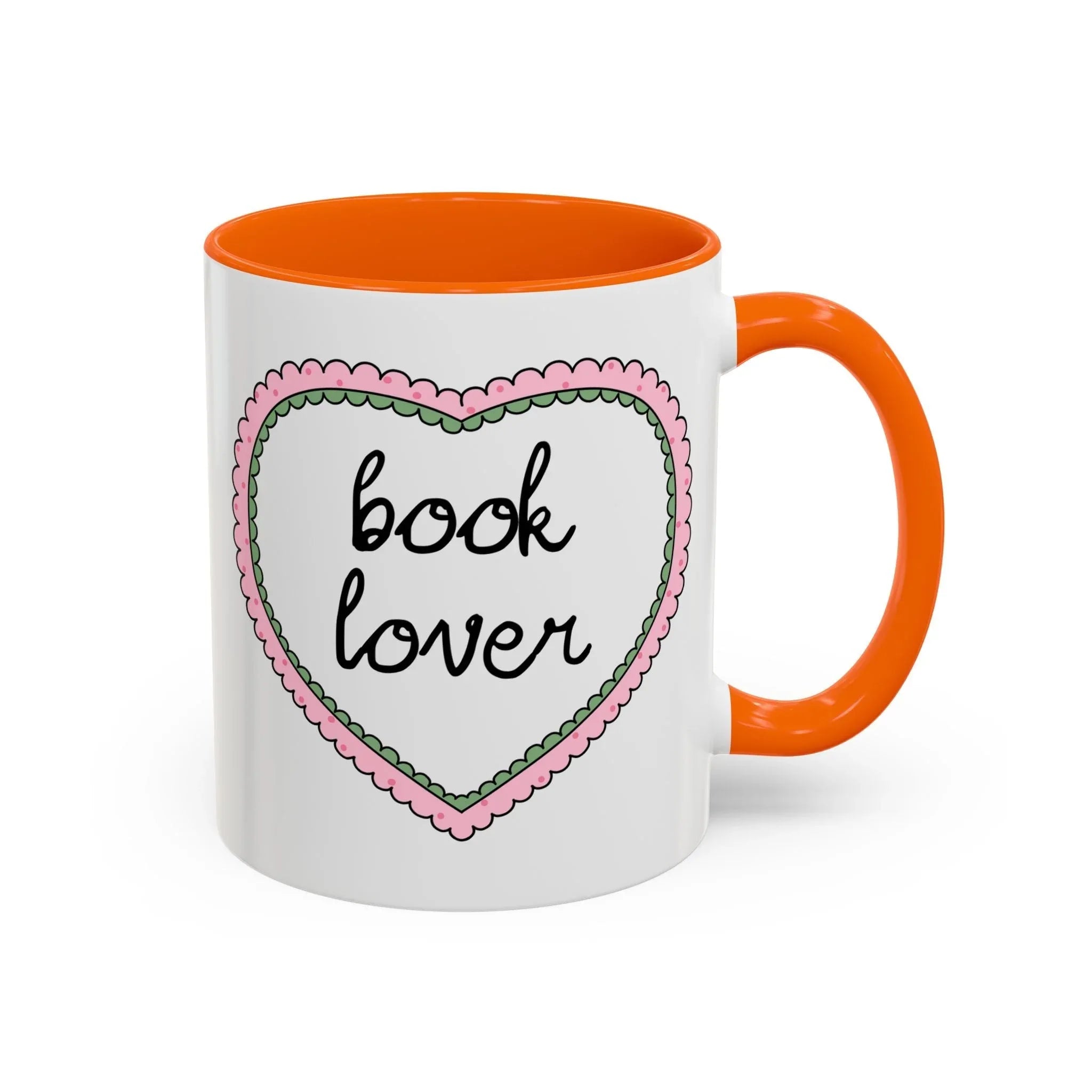 Book Lover Coffee Mug with Heart - BIG FRENCHIES