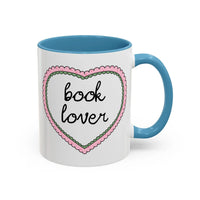 Book Lover Coffee Mug with Heart - BIG FRENCHIES