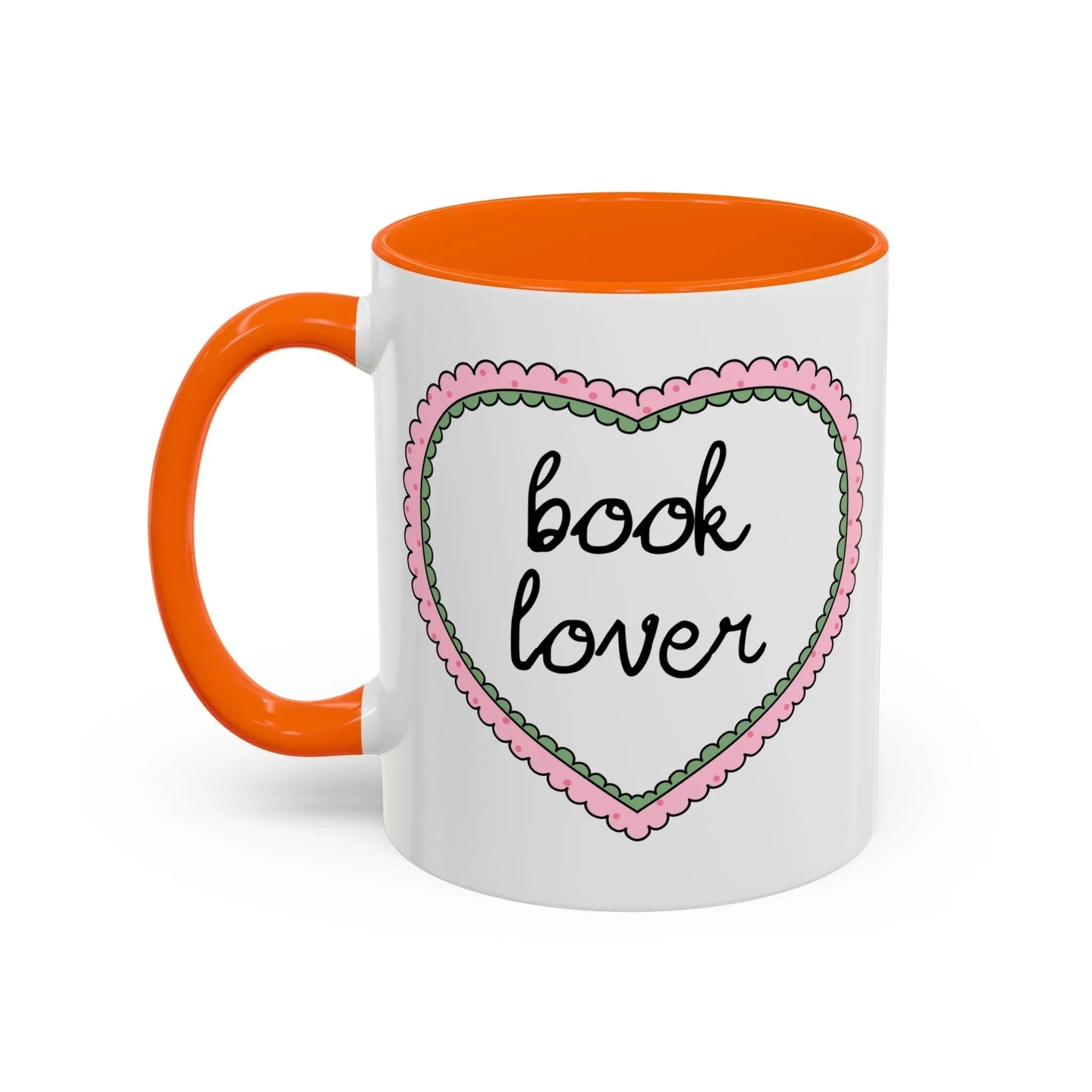 Book Lover Coffee Mug with Heart - BIG FRENCHIES