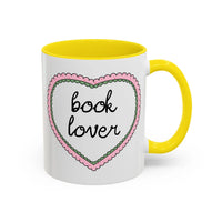 Book Lover Coffee Mug with Heart - BIG FRENCHIES
