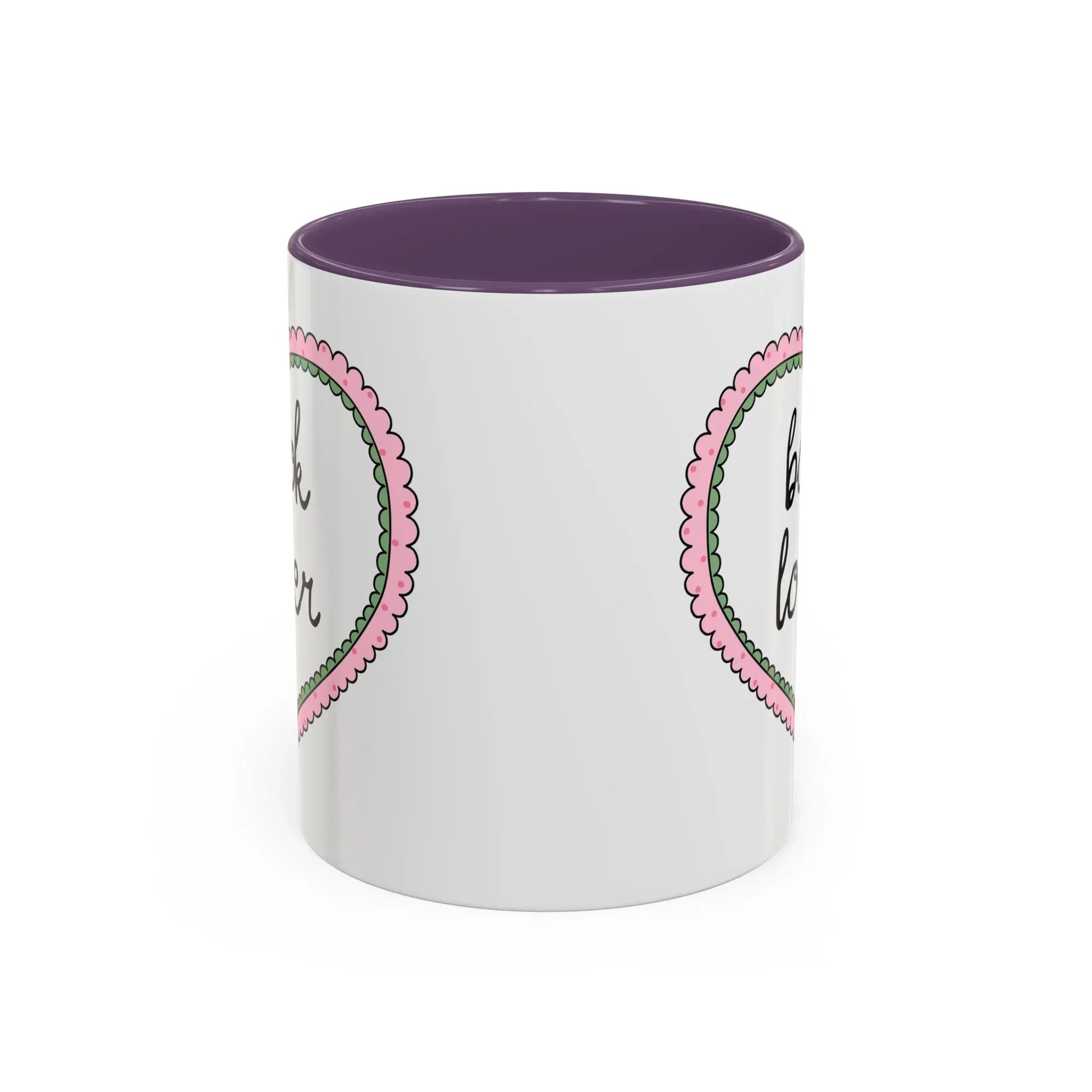 Book Lover Coffee Mug with Heart - BIG FRENCHIES