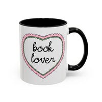 Book Lover Coffee Mug with Heart - BIG FRENCHIES