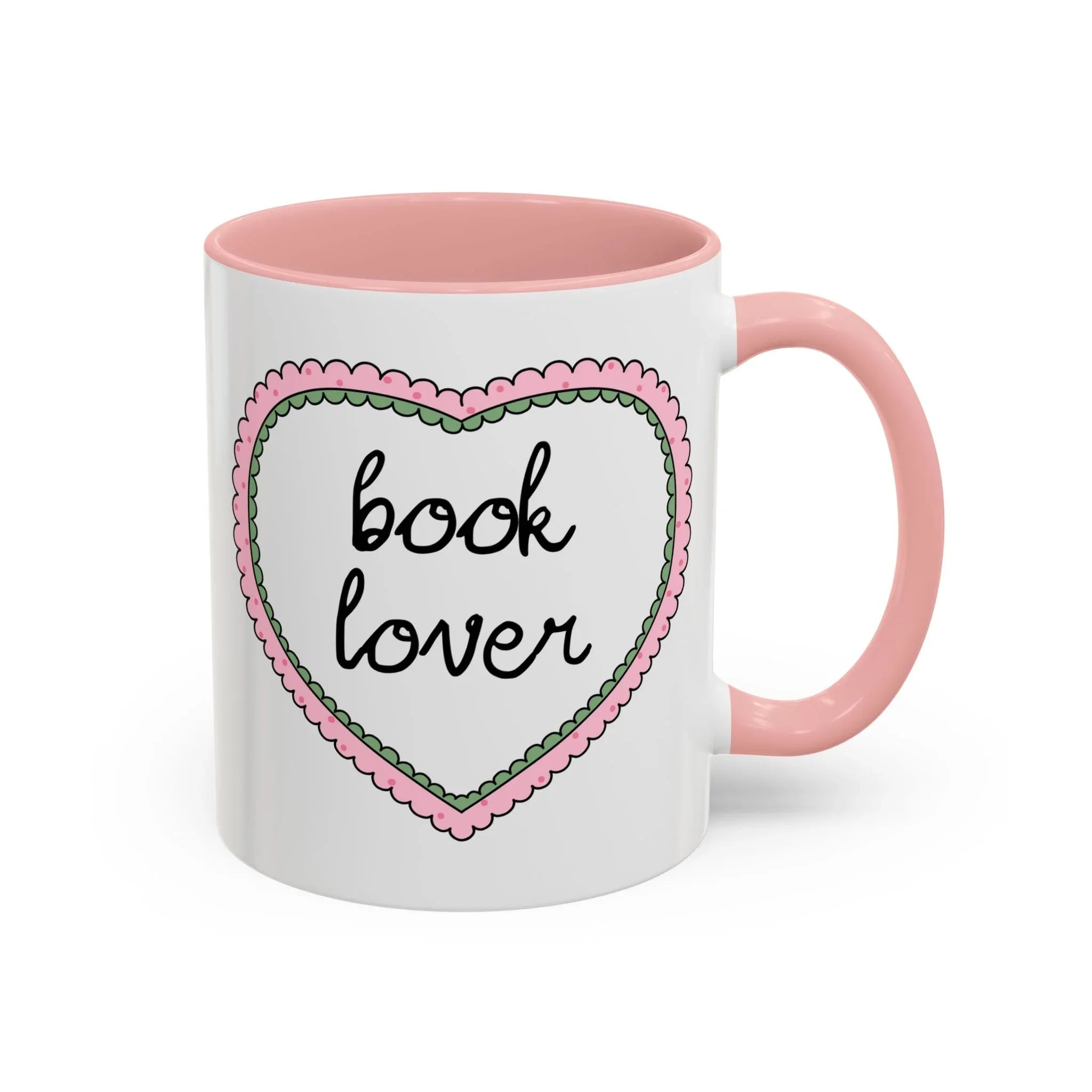 Book Lover Coffee Mug with Heart - BIG FRENCHIES