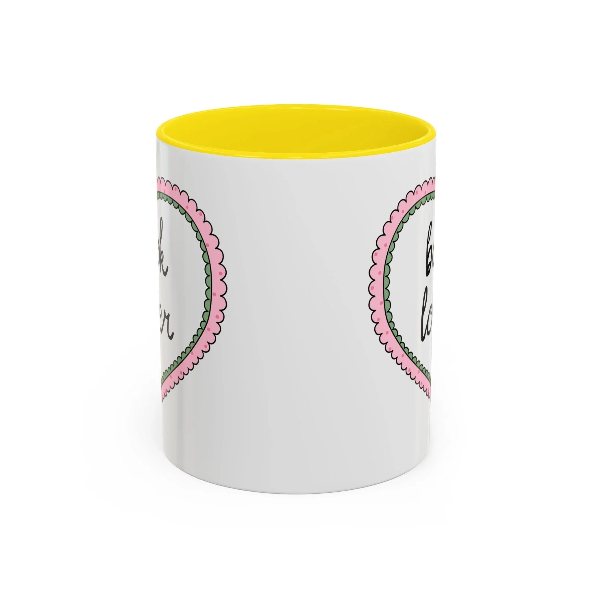 Book Lover Coffee Mug with Heart - BIG FRENCHIES