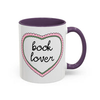 Book Lover Coffee Mug with Heart - BIG FRENCHIES
