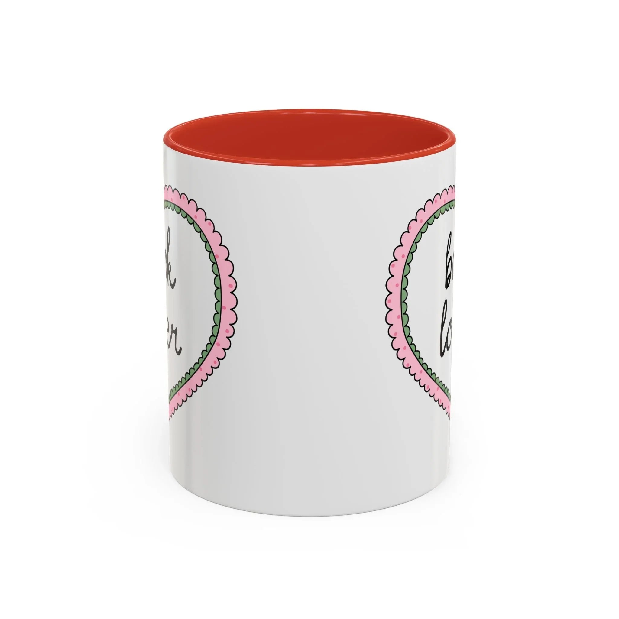 Book Lover Coffee Mug with Heart - BIG FRENCHIES