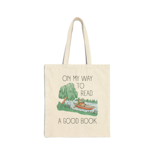 Book Lover Frog Tote Bag - BIG FRENCHIES