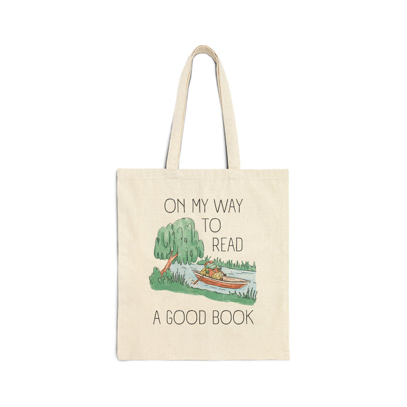 Book Lover Frog Tote Bag - BIG FRENCHIES