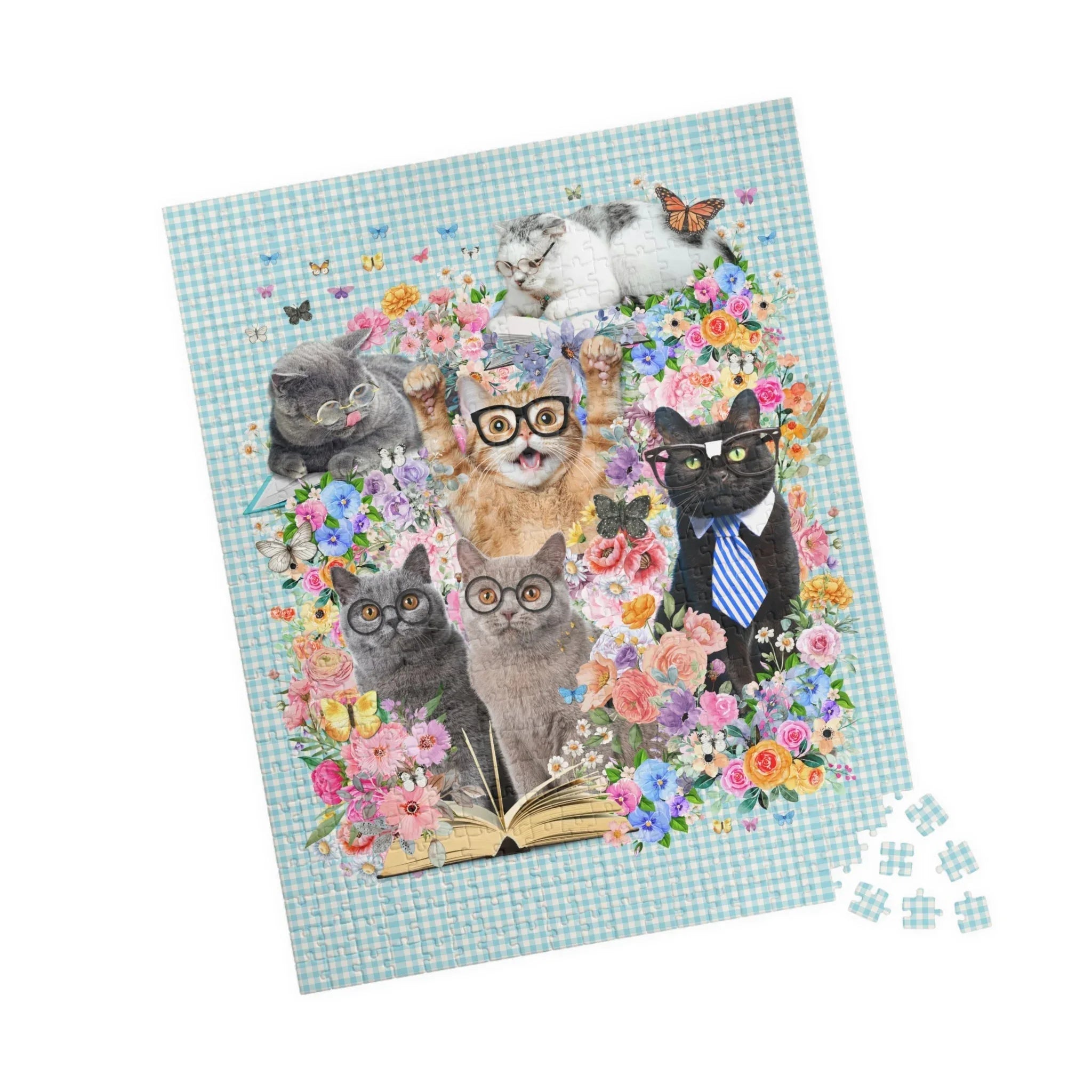 Bookish Cat Teacher Puzzle - BIG FRENCHIES