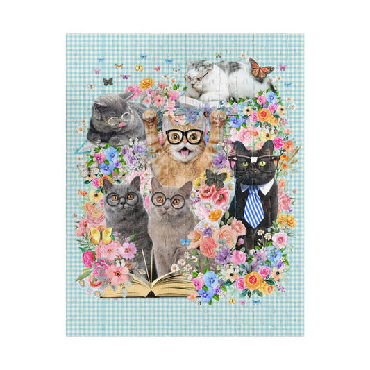 Bookish Cat Teacher Puzzle - BIG FRENCHIES