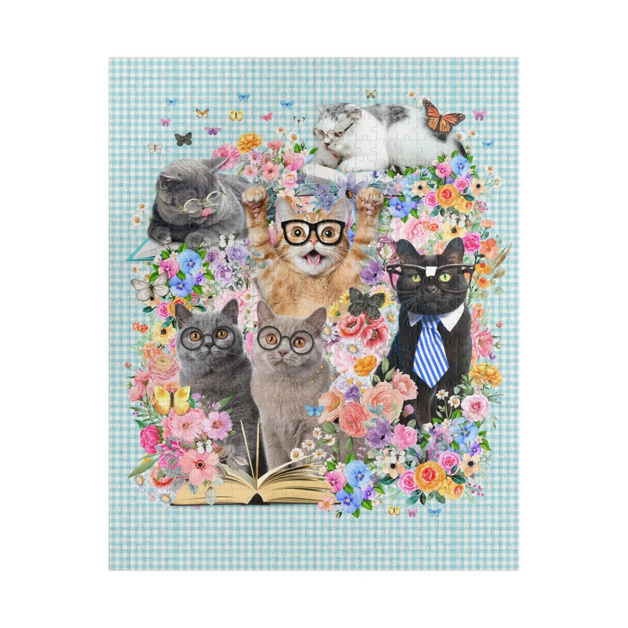 Bookish Cat Teacher Puzzle - BIG FRENCHIES