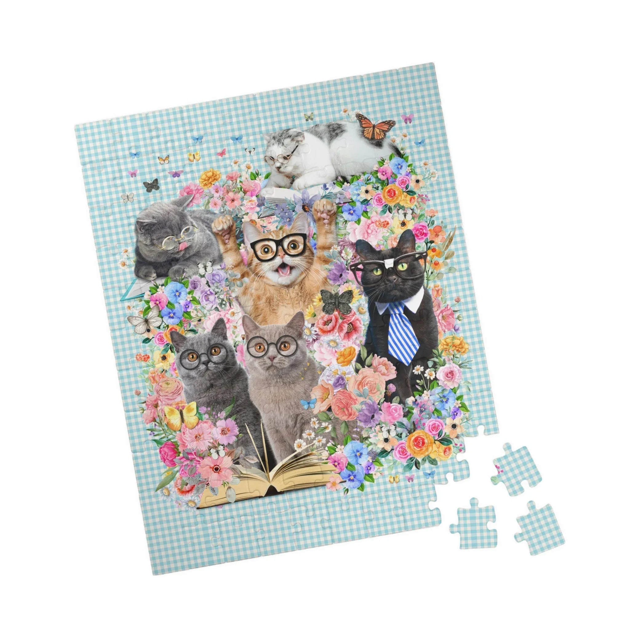 Bookish Cat Teacher Puzzle - BIG FRENCHIES