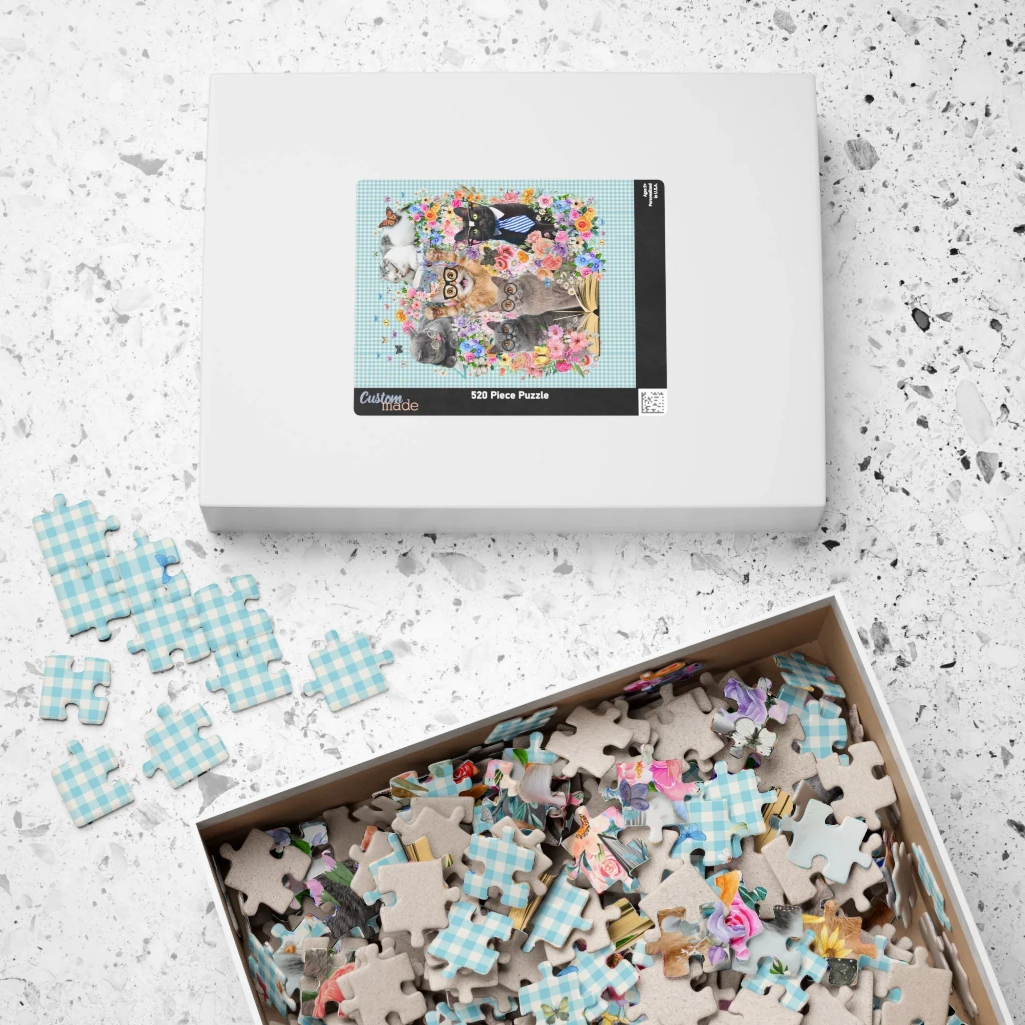 Bookish Cat Teacher Puzzle - BIG FRENCHIES
