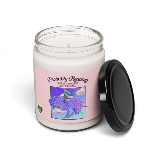 Bookish Dragon Candle