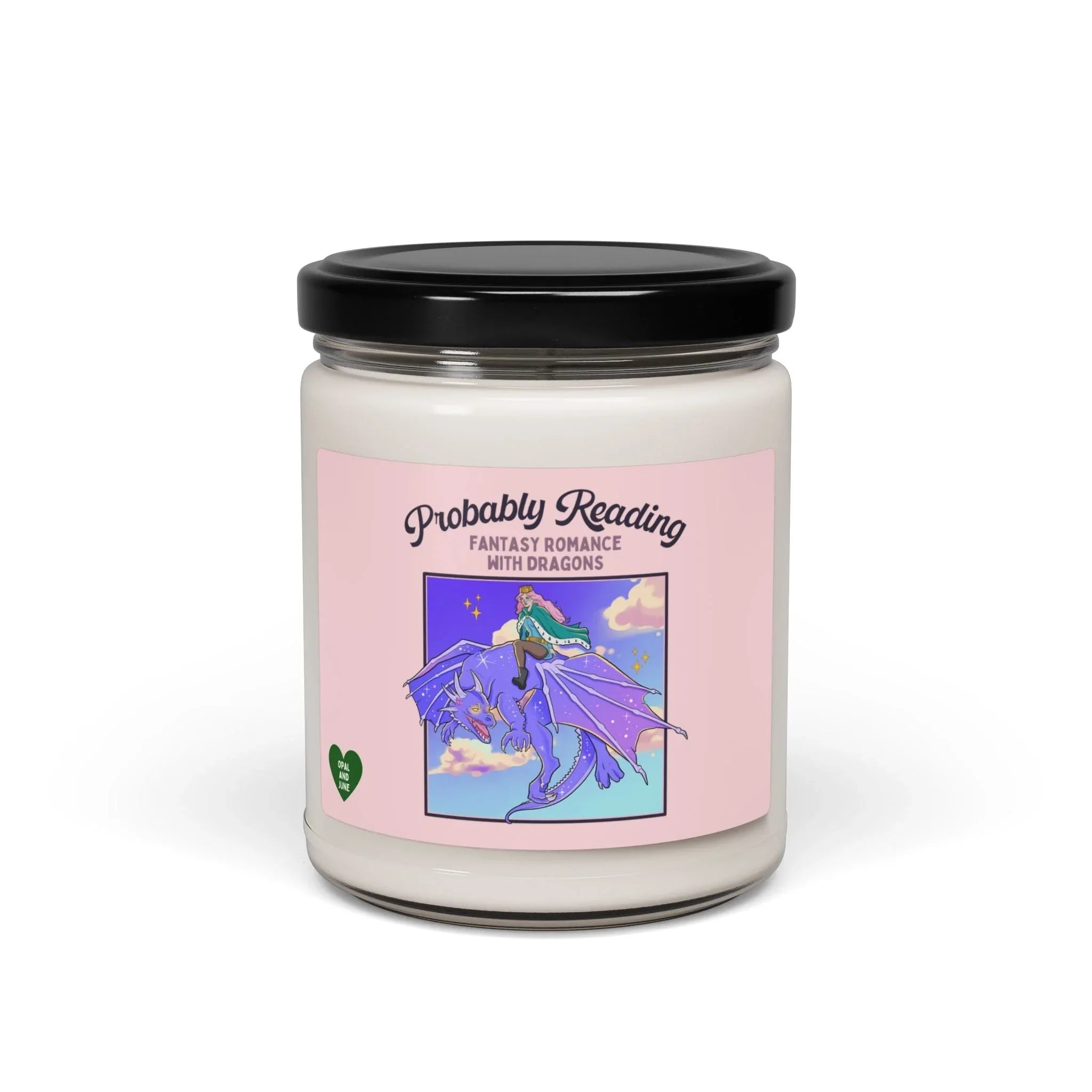 Bookish Dragon Candle