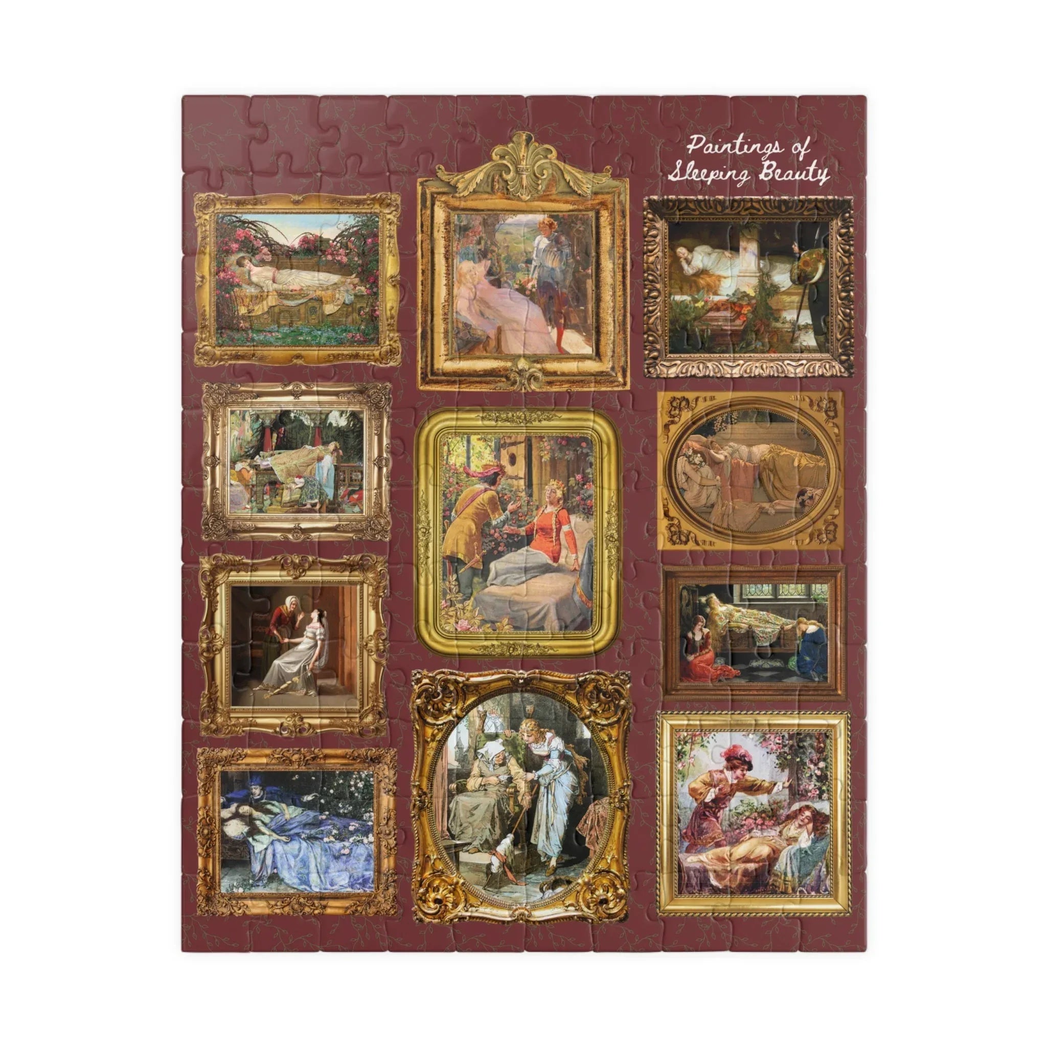 Bookish Fairy Tale Art History Puzzle: Paintings of Sleeping Beauty - BIG FRENCHIES