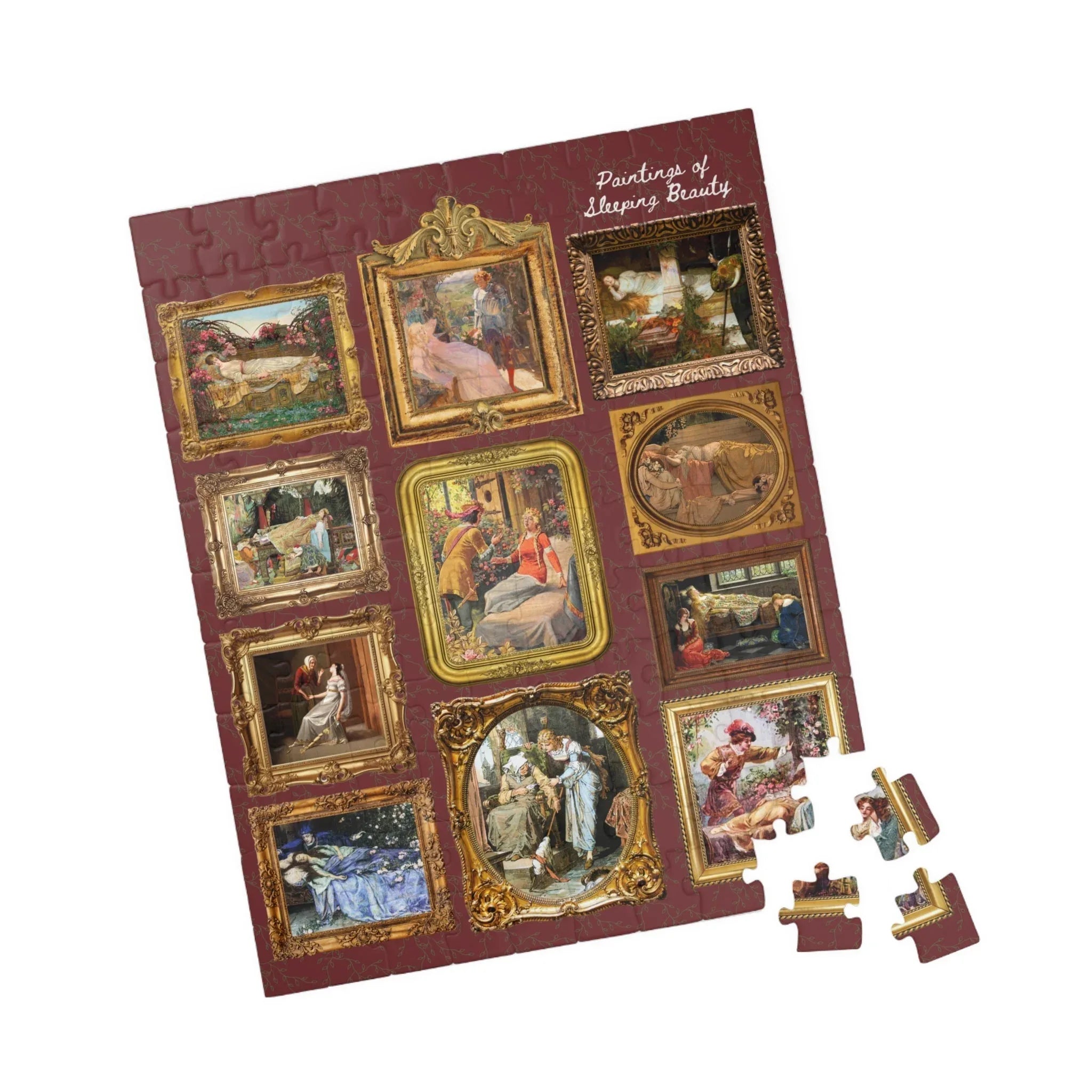 Bookish Fairy Tale Art History Puzzle: Paintings of Sleeping Beauty - BIG FRENCHIES