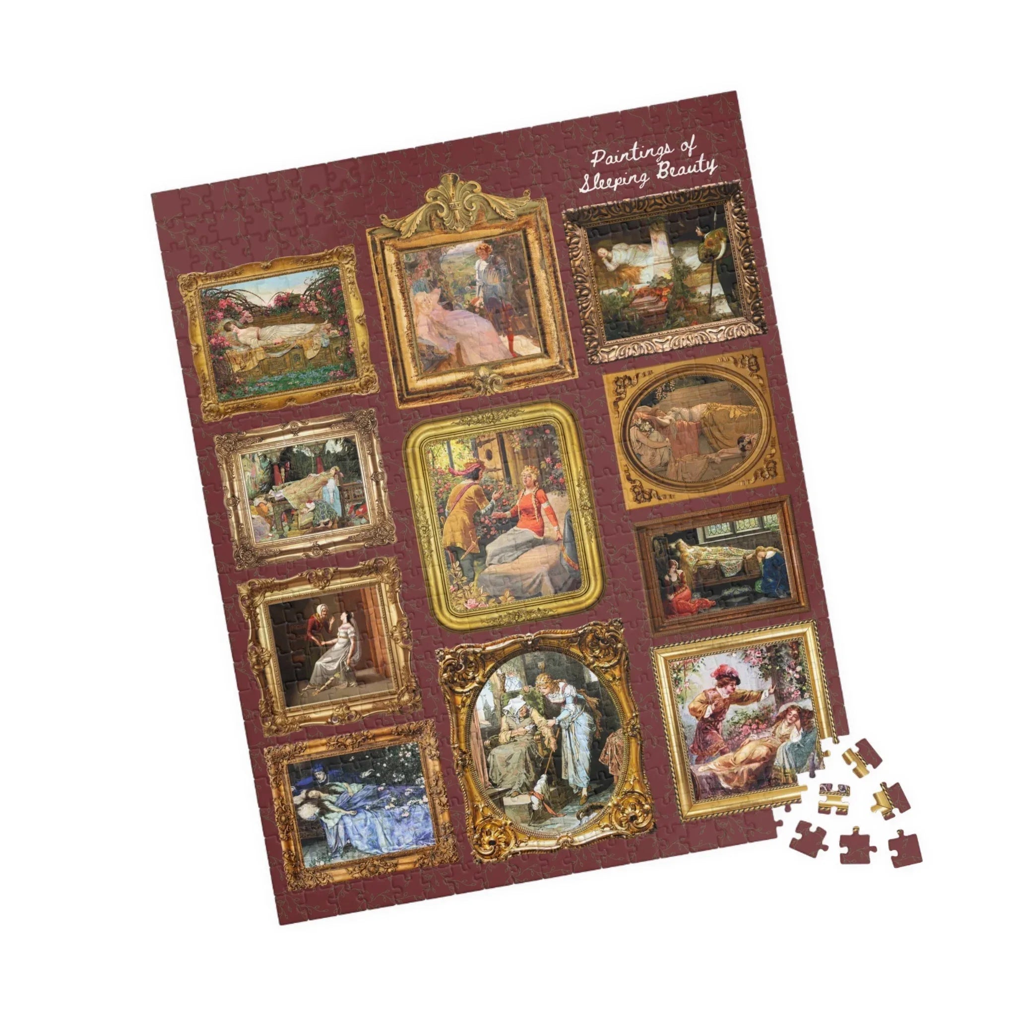 Bookish Fairy Tale Art History Puzzle: Paintings of Sleeping Beauty - BIG FRENCHIES
