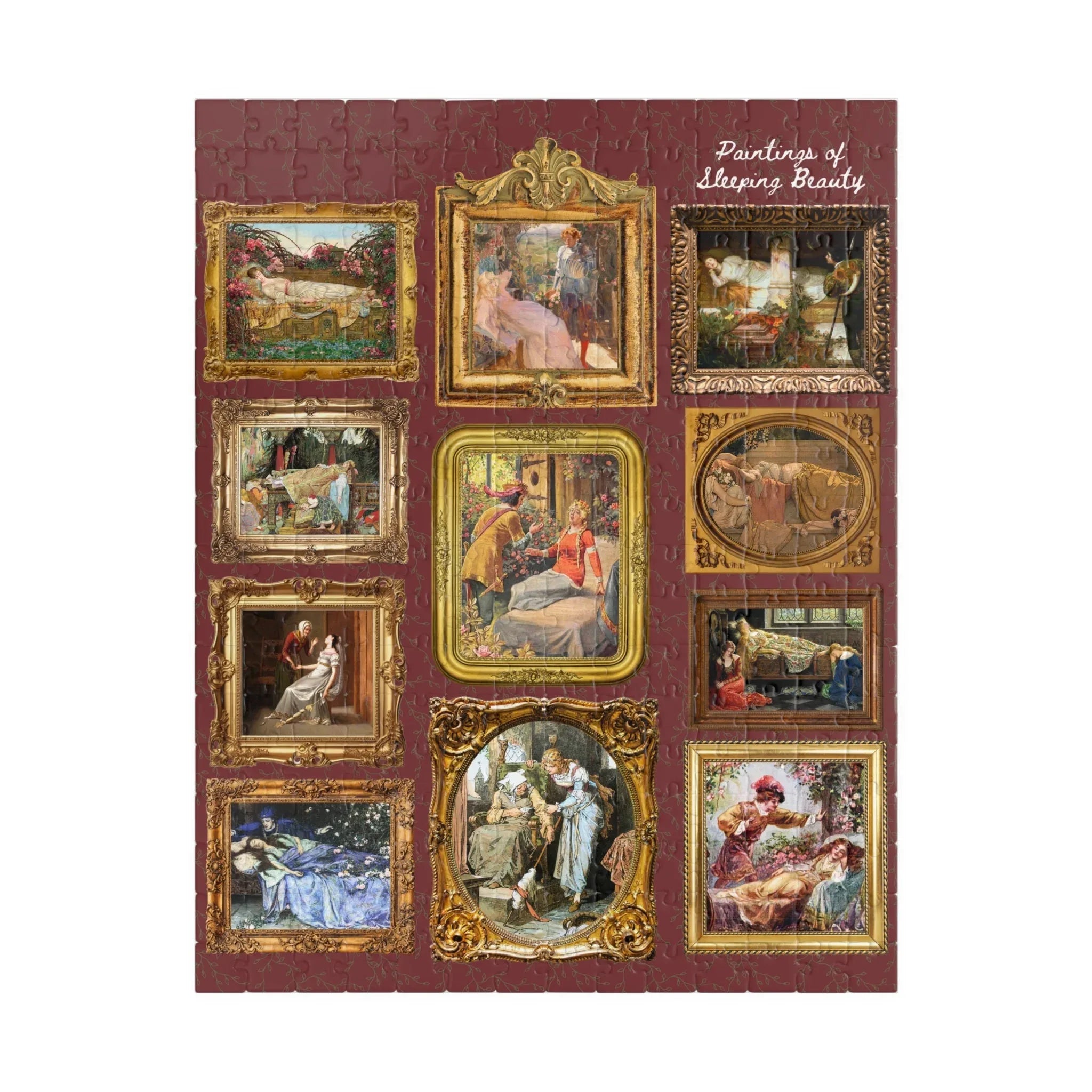 Bookish Fairy Tale Art History Puzzle: Paintings of Sleeping Beauty - BIG FRENCHIES