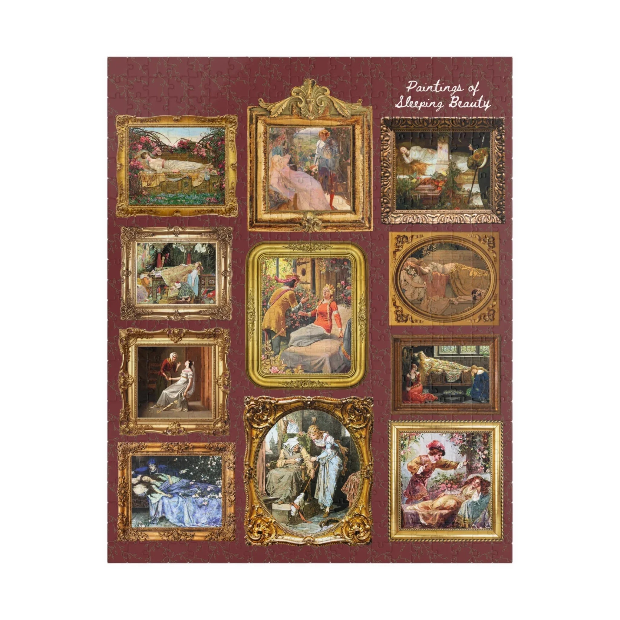 Bookish Fairy Tale Art History Puzzle: Paintings of Sleeping Beauty - BIG FRENCHIES