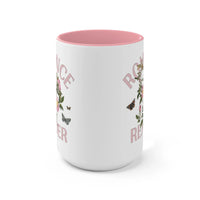 Bookish Floral Coffee Mug for Romance Reader: Vintage Botanical Mug with Butterflies - BIG FRENCHIES