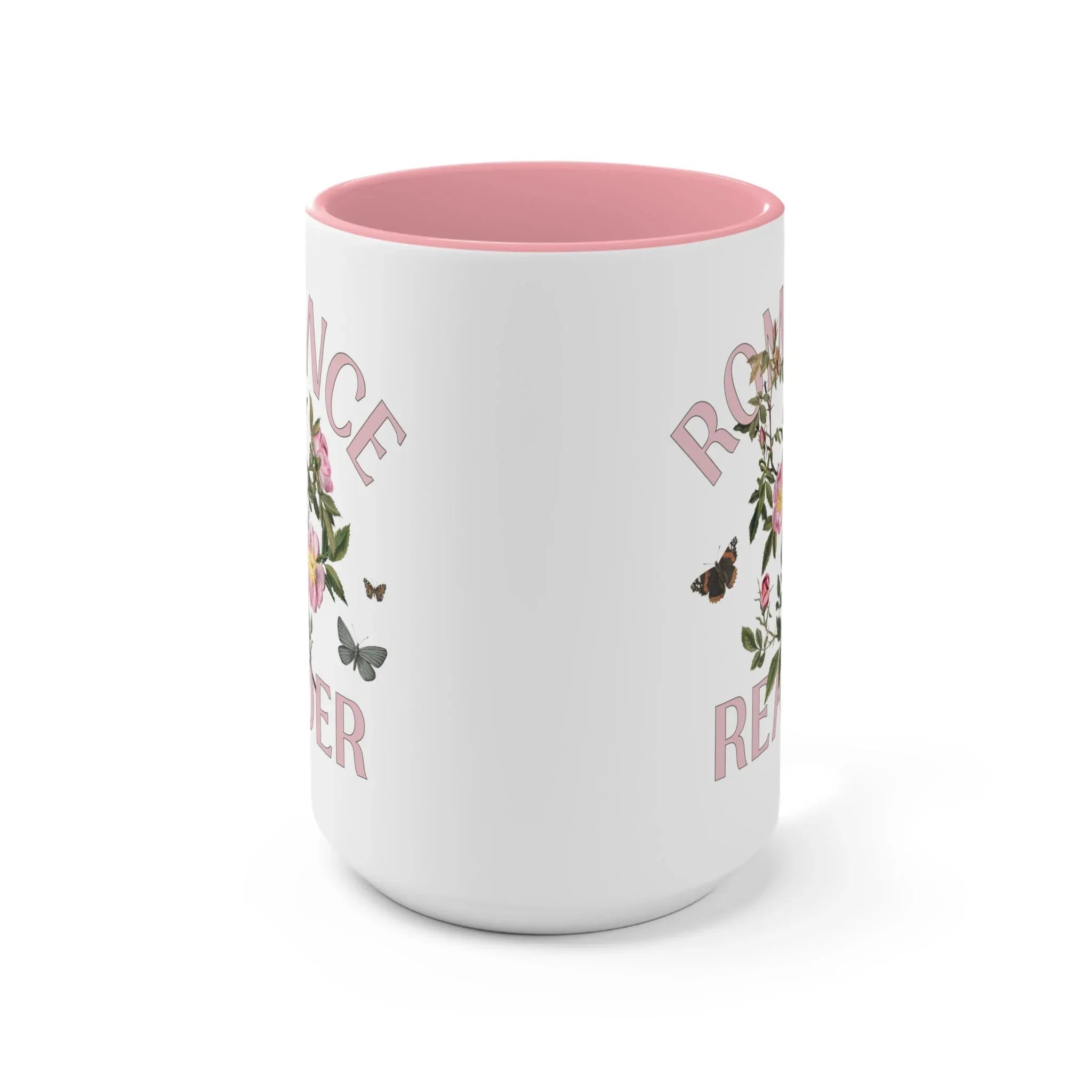Bookish Floral Coffee Mug for Romance Reader: Vintage Botanical Mug with Butterflies - BIG FRENCHIES